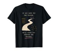 Cita de fe Cristiana si Dios te DIO la visión Camiseta gráfica económica