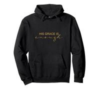 Cita de fe Espiritual de Su Gracia es Suficiente Sudadera con Capucha