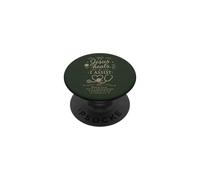 Cita de fe Floral de Enfermera Cristiana Jesús Sana I Assist PopSockets PopGrip Adhesivo