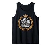 Cita de filósofo estoico Motivacional Conquista estoicismo Camiseta sin Mangas