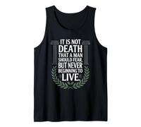 Cita de filósofo estoico Motivacional estoicismo gráfico Fresco Camiseta sin Mangas