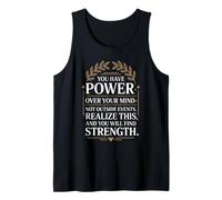 Cita de filósofo estoico Motivacional Inspirador estoicismo Camiseta sin Mangas