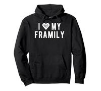 Cita de Framily: Amo a mis Amigos de Framily Que Son como una Familia Sudadera con Capucha