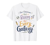 Cita de Galaxia con Tema Espacial de inclusión en el Aula para Maestros Camiseta