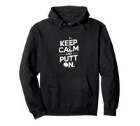 Cita de Golf Divertida y Genial de Keep Calm and Putt On Sudadera con Capucha