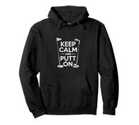 Cita de Golf Divertida y Genial de Keep Calm and Putt On Sudadera con Capucha