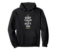 Cita de Golf Divertida y Genial de Keep Calm and Putt On Sudadera con Capucha