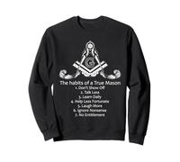 Cita de hábitos masones Verdaderos valores Mason Diseño de masonería Sudadera