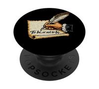 Cita de Hamlet Famosa angustiada Drama de tragedia de Shakespeare PopSockets PopGrip Adhesivo