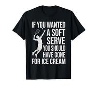 Cita de Helado de Tenis If You Wanted Soft Serve Play Camiseta