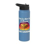 Cita de humor de lasaña en silencio de Real G Stainless Steel Insulated Water Bottle