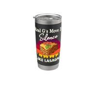Cita de humor de lasaña en silencio de Real G Vaso térmico de acero inoxidable de doble pared