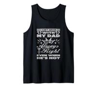 Cita de humor de papá siempre correcto - Declaración divertida del padre Camiseta sin Mangas