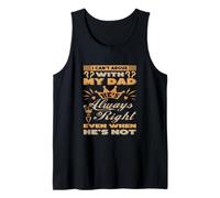 Cita de humor de papá siempre correcto - Declaración divertida del padre Camiseta sin Mangas