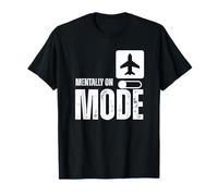 Cita de Humor introvertido mentalmente en Modo avión Camiseta