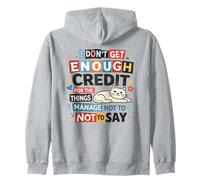 Cita de Humor sarcástico de Palabras tácitas Sudadera con Capucha