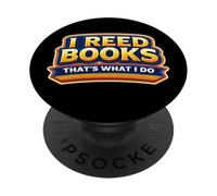 Cita de I Reed Books That's What I Do Vintage Bookworm Reader PopSockets PopGrip Adhesivo