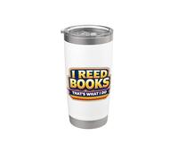 Cita de I Reed Books That's What I Do Vintage Bookworm Reader Vaso térmico de acero inoxidable de doble pared