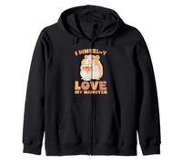 Cita de I Wheel-y Love My Hamster, Linda Amante de Las Mascotas Sudadera con Capucha