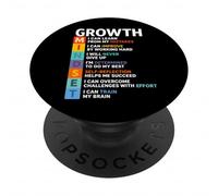 Cita de inspiración Motivacional de definición de mentalidad de Crecimiento PopSockets PopGrip Adhesivo