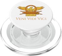 Cita de Julio César - Veni Vidi Vici - Historia Romana Antigua PopSockets PopGrip para MagSafe