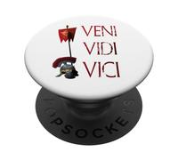 Cita de Julio César Veni Vidi Vici Legión Romana Águila Águila PopSockets PopGrip Adhesivo