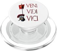 Cita de Julio César Veni Vidi Vici Legión Romana Águila Águila PopSockets PopGrip para MagSafe