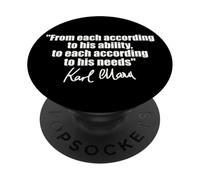 CITA DE KARL MARX: A CADA UNO SEGÚN SUS NECESIDADES DE CAPACIDAD PopSockets PopGrip Adhesivo