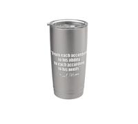 CITA DE KARL MARX: A CADA UNO SEGÚN SUS NECESIDADES DE CAPACIDAD Vaso térmico de acero inoxidable de doble pared