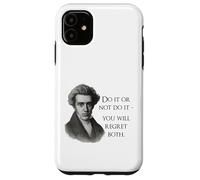 Cita de Kierkegaard: «Hazlo o no», Meme del filósofo Carcasa para iPhone 11