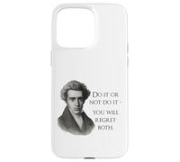 Cita de Kierkegaard: «Hazlo o no», Meme del filósofo Carcasa para iPhone 15 Pro MAX