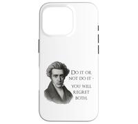 Cita de Kierkegaard: «Hazlo o no», Meme del filósofo Carcasa para iPhone 16 Pro