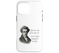 Cita de Kierkegaard: «Hazlo o no», Meme del filósofo Carcasa para iPhone 16 Pro MAX