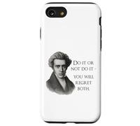 Cita de Kierkegaard: «Hazlo o no», Meme del filósofo Carcasa para iPhone SE (2020) / 7/8