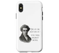 Cita de Kierkegaard: «Hazlo o no», Meme del filósofo Carcasa para iPhone X/XS