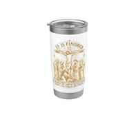 Cita de la Biblia católica ortodoxa: Está consumado Vaso térmico de acero inoxidable de doble pared