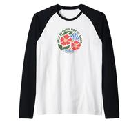 Cita de la Biblia Walk by Faith Jesucristo Camiseta Manga Raglan
