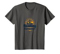 Cita de la Biblioteca Reading Is My Superpower, Regalo para Amantes de los Libros Camiseta, Niños, Asfalto, 12 años