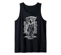 Cita de la Muerte de Grim Reaper, Bandera Estadounidense, Grunge Desgastado Camiseta sin Mangas