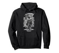 Cita de la Muerte de Grim Reaper, Bandera Estadounidense, Grunge Desgastado Sudadera con Capucha