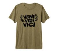 Cita de la Victoria de Julio César Veni Vidi Vici Camiseta Premium