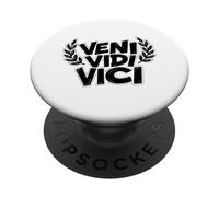 Cita de la Victoria de Julio César Veni Vidi Vici PopSockets PopGrip Adhesivo