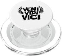 Cita de la Victoria de Julio César Veni Vidi Vici PopSockets PopGrip para MagSafe