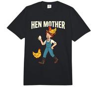 Cita de Madre de gallina Life Vibes Chicken Farm Humor Animal Lover Comfort Colors Adult Heavyweight T-Shirt