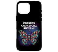Cita de Mariposa inspiradora Transformación Crecimiento Personal Carcasa para iPhone 16 Pro MAX