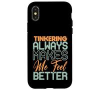 Cita de mentalidad de Tinkering Maker para Ingenieros constructores de Bricolaje Carcasa para iPhone X/XS