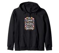 Cita de My Love For Crafts Keeps Me Going Crafter Sudadera con Capucha