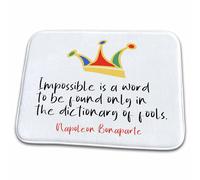 Cita De Napoleón Bonaparte. Imposible Es Una Palabra Que Solo Se Encuentra En Alexis Design Felpudos Entrada Cómoda Alfombrilla De Baño Lavable Felpudos para Exterior Ducha Bañera 40X60 Cm