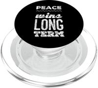Cita de Odio la Guerra: «Di no a la Guerra, no a la Guerra, la Paz GANA a Largo Plazo» PopSockets PopGrip para MagSafe