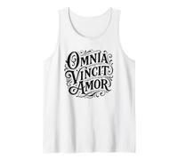 Cita de Omnia Vincit Amor Latin Love Conquers All Camiseta sin Mangas
